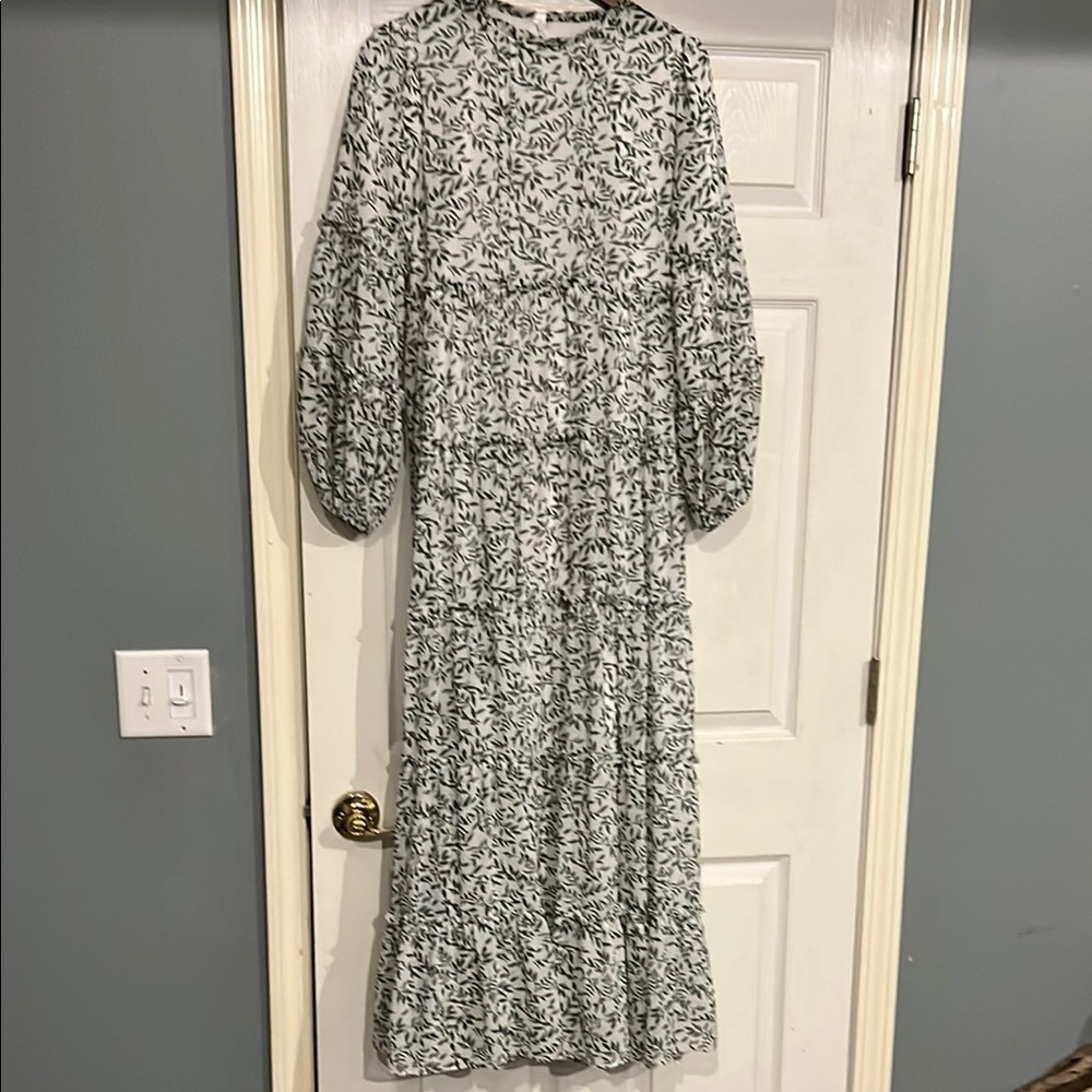Dainty Jewells Black and White Ruffled Tiered Sundress